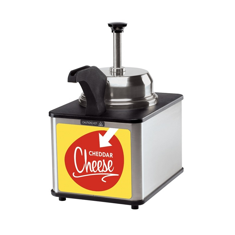 Chauffe fromage avec pompe 3L (bec chauffant)  15100 Cuisson fromage, nachos, chili dog