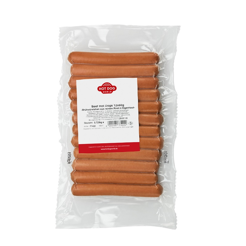 Pack découverte 12 Hot Dogs "Danois" pur Boeuf  50240 Packs Hot Dogs