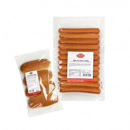 Pack Hot Dogs (144 saucisses pur boeuf & pains) Nouvelle recette  60144 Packs Hot-Dog