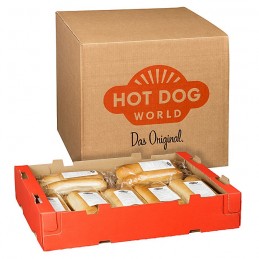 140 Pains à Hot Dogs grand format prédécoupés pour "JUMBO" de 80 g  52142 Accueil