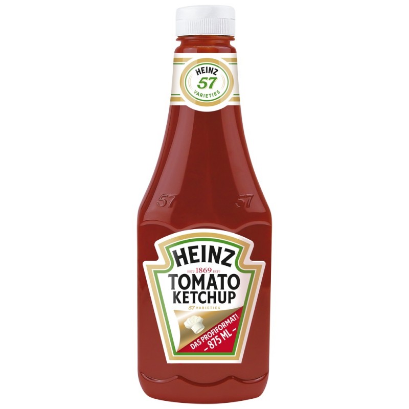 Ketchup aux tomates HEINZ 875 ml  53549 Sauces Hot-Dog