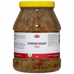 Relish concombre bio 2,46 Kg - "CLASSIC" Vegan  53612 Garniture pour Hot-Dog