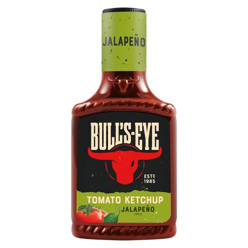 Bull´s Eye Tomato Ketchup Jalapeno 425 ml  53540 Garniture pour Hot-Dog