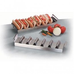 Plateau de préparation / présentation inox pour 7 Hot dogs  84307 Ustensiles