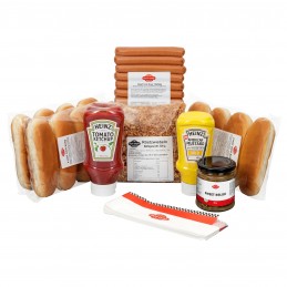 Pack Hot Dogs "découverte" 12 saucisses et pains AMERICAN PARTY  50223 Packs Hot-Dog