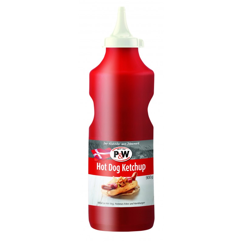 Ketchup danois pour Hot Dogs P&W 900g  53633 Sauces Hot-Dog