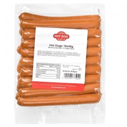 Saucisses Hot Dogs "Classic" 144 x 45 g  SHOPHD45 Saucisses Hot Dog
