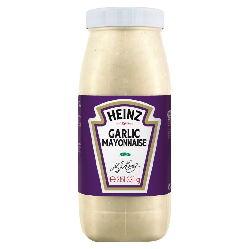 Mayonnaise à l'ail HEINZ - GARLIC MAYONNAISE 2,15 L  53362 Sauces Hot-Dog