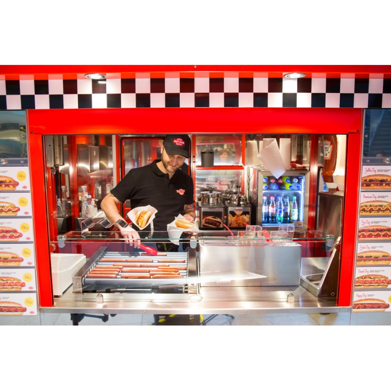 Kiosque mobile Hot Dogs "DALLAS" (tarif indicatif) "devis sur demande"  34000 CHARIOTS