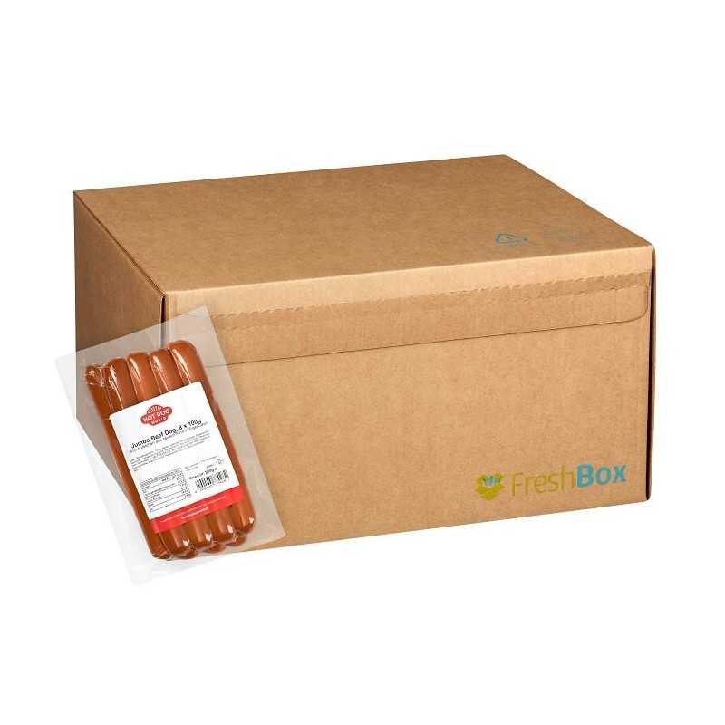 88 Hot Dogs de boeuf grand format "Jumbo"(100g)  21043FR Saucisses Hot Dogs