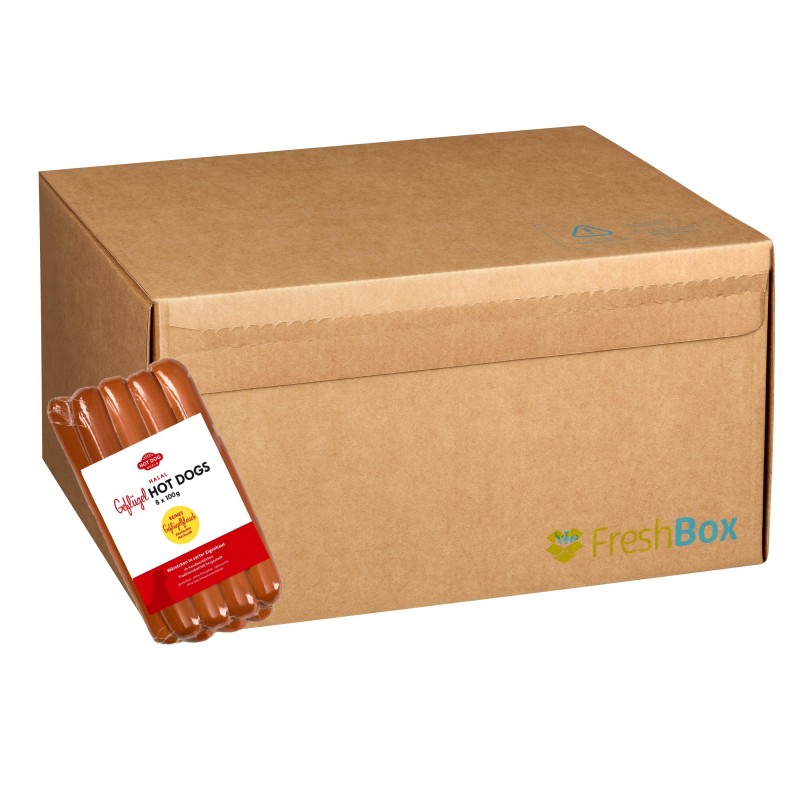 88 Hot Dogs de volaille HALAL grand format "Jumbo" - saucisses de 100 g  21443FR Saucisses Hot Dogs