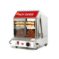 Machine à hot dog professionnelle — Gril, vapeur